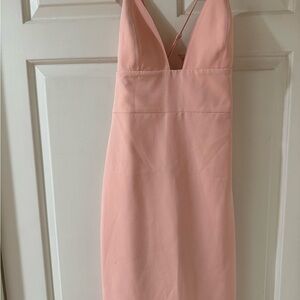 Elegant Pink Sleeveless Dress